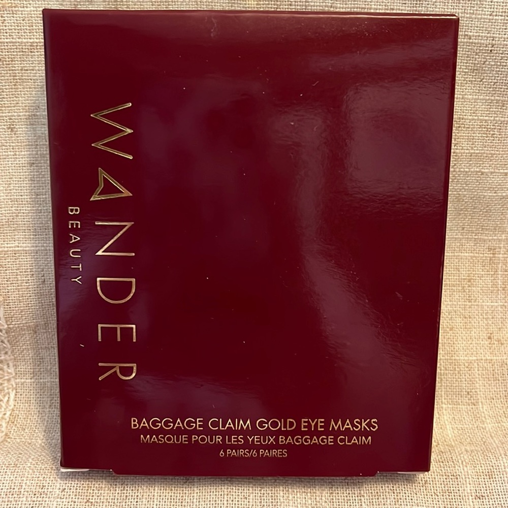 Wander Beauty Baggage Claim Gold Eye Masks